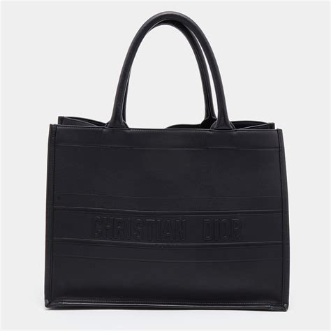 dior book tote black leather|inside Dior Book Tote.